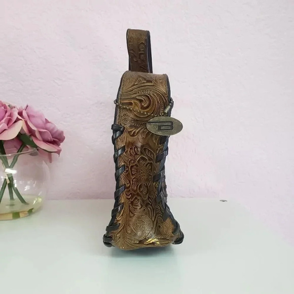 Bongo Tooled Leather Bag - Picture 2 of 8